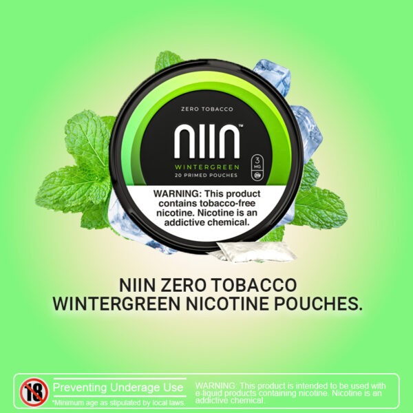NIIN Zero Tobacco™ Wintergreen Nicotine Pouches