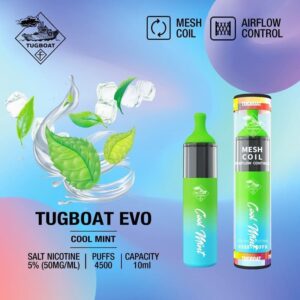 TUGBOAT EVO DISPOSABLE 4500PUFFS - COOL MINT