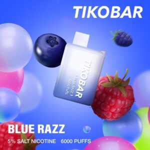 TIKO BAR DISPOSABLE 6000 PUFFS - BLUE RAZZ