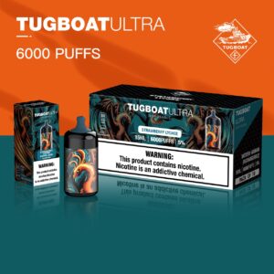 TUGBOAT ULTRA DISPOSABLE 6000 PUFFS - STRAWBERRY LYCHEE
