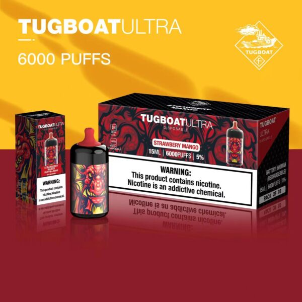 TUGBOAT ULTRA DISPOSABLE 6000 PUFFS - STRAWBERRY MANGO