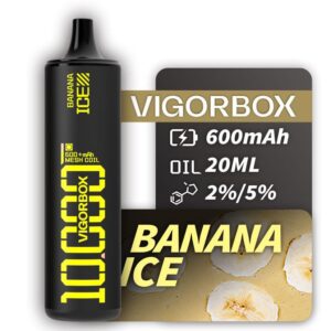 VIGORBOX DISPOSABLE 10K PUFFS - BANANA ICE