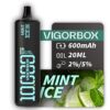 VIGORBOX DISPOSABLE 10K PUFFS - MINT ICE