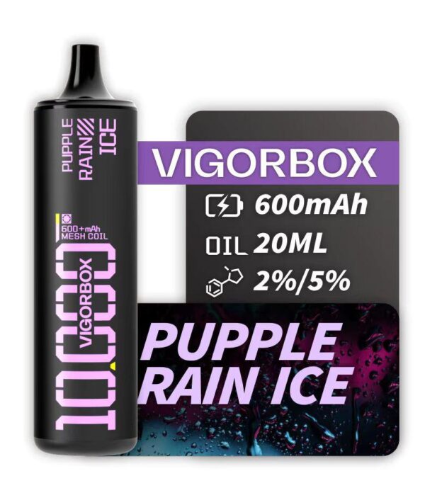 VIGORBOX DISPOSABLE 10K PUFFS - PURPLE RAIN ICE