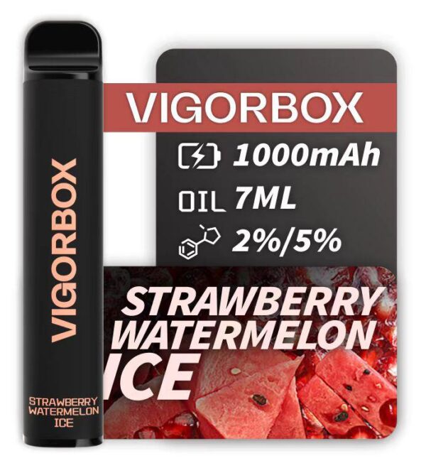 VIGORBOX 2500 PUFFS - STRAWBERRY WATERMELON ICE