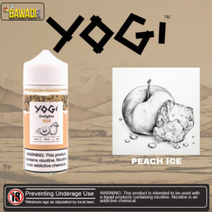 YOGI DELIGHTS E-LIQUID – PEACH ICE 100ML