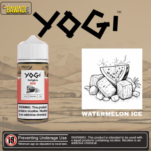 YOGI DELIGHTS E-LIQUID – WATERMELON ICE 100ML